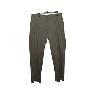 Lee Taupe Gray Grey Zipper Fly Straight Leg Pants Size 36 x 32 Mens